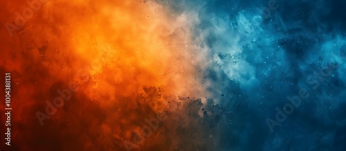 Abstract Orange Blue Gradient Texture Background