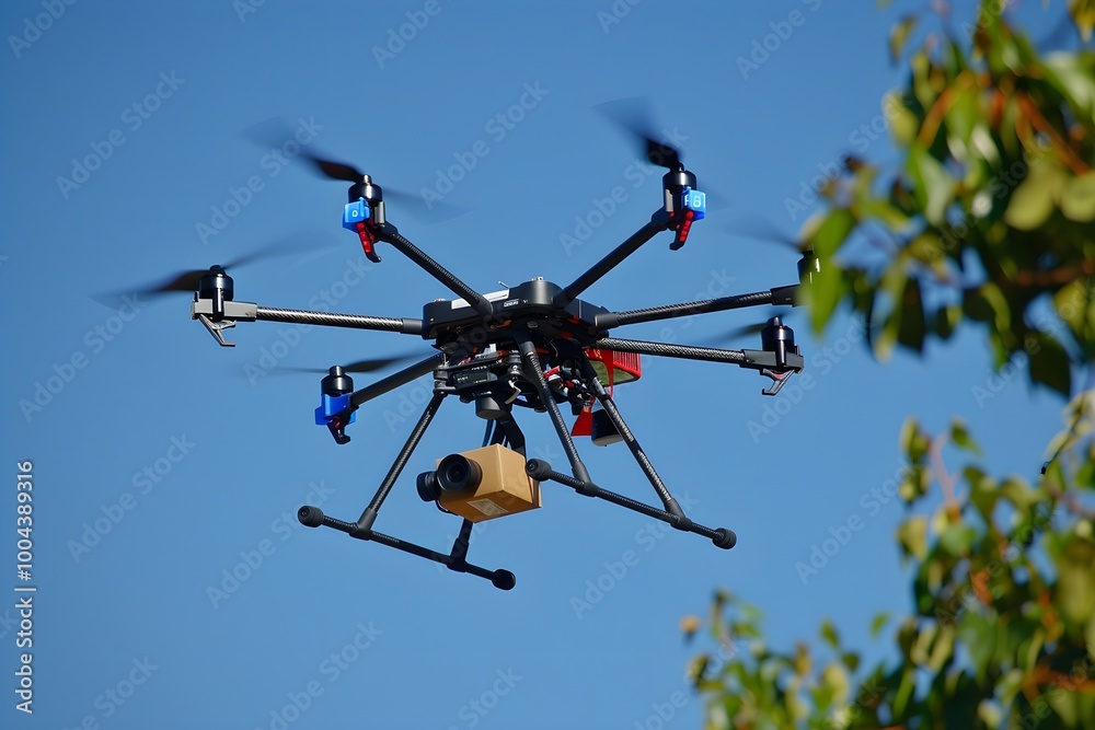 Aerial Drone with Camera Overhead Aerial Drone with Camera Overhead