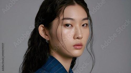 portrait of a beautiful korean woman