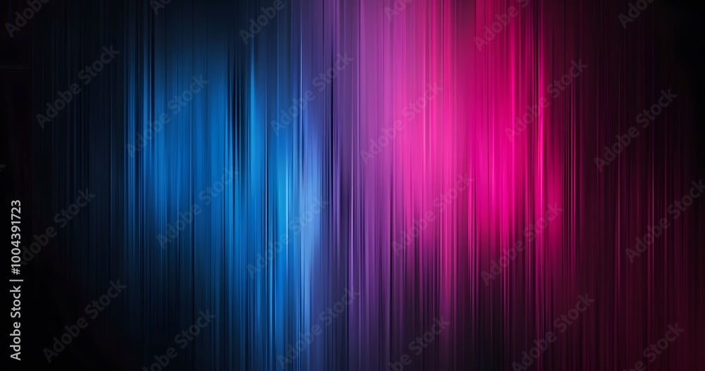 Abstract Blurred Gradient Background with Pink and Blue Lines