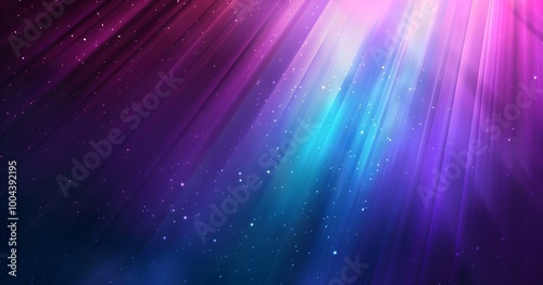 Abstract Purple Blue Gradient Light Rays Background