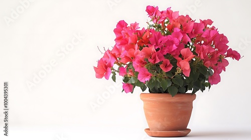 Wallpaper Mural Pink Bougainvillea in a Terracotta Pot Torontodigital.ca