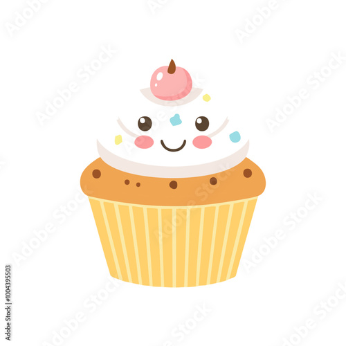 Cupcake Food Eat Meal Snack Cuisine Animation Kawaii Character
