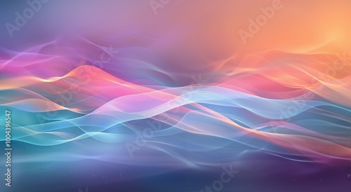 Abstract Colorful Wave Patterns in Vibrant Hues