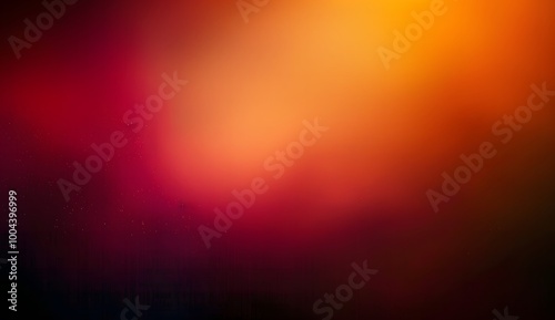 Abstract Blurred Gradient Background - Black, Orange, Red