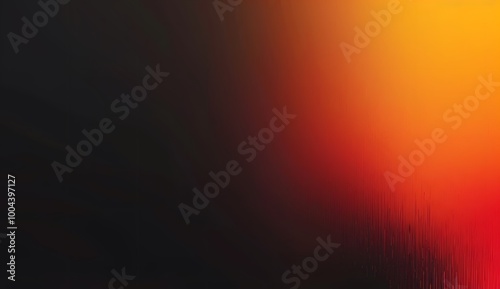 Abstract Blurred Gradient Background - Black, Orange, Red