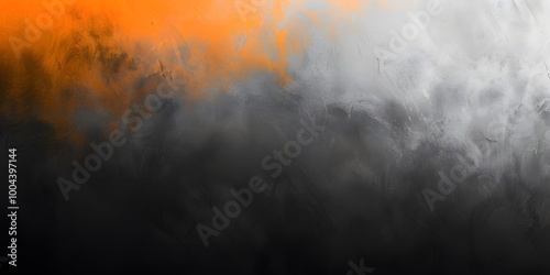 Abstract Orange And Black Gradient Background