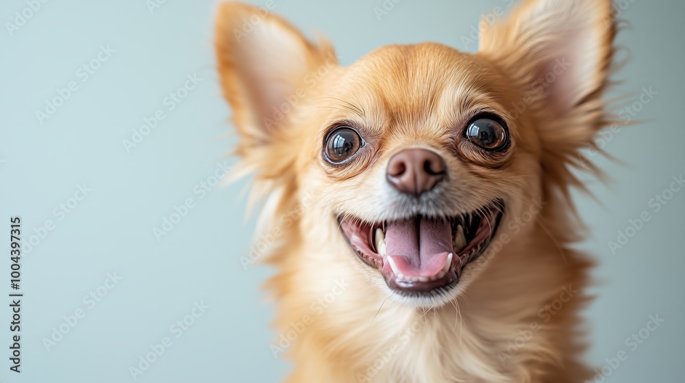 portrait of a happy smiling Chihuahua dog on a white background, portrait of a happy smiling Chihuahua dog on a white background,