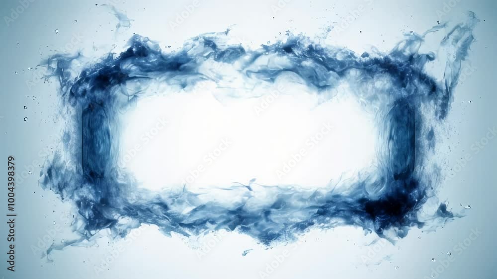 Frame of blue water splash on bright background Frame of blue water splash on bright background