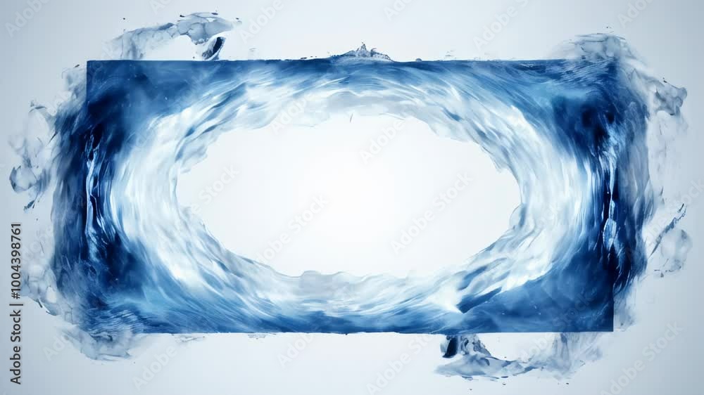 Frame of blue water splash on bright background Frame of blue water splash on bright background