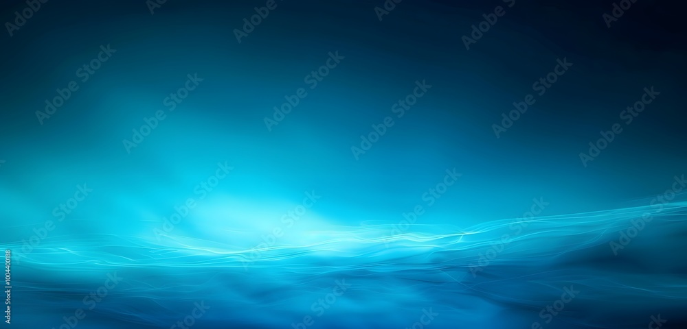 Abstract Blue Gradient Background With Blurred Light Effect Abstract Blue Gradient Background With Blurred Light Effect