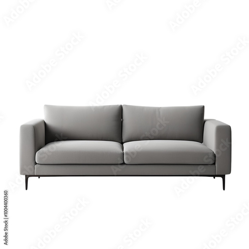 grey sofa transparent background