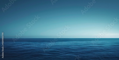 Wallpaper Mural Minimalist Blue Gradient Ocean Background Torontodigital.ca