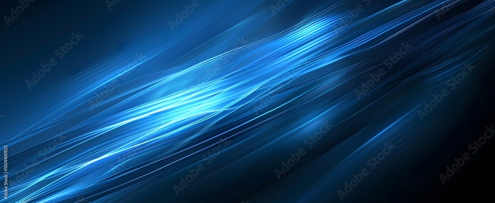 Abstract Blue Gradient Background with Glowing Lines Abstract Blue Gradient Background with Glowing Lines