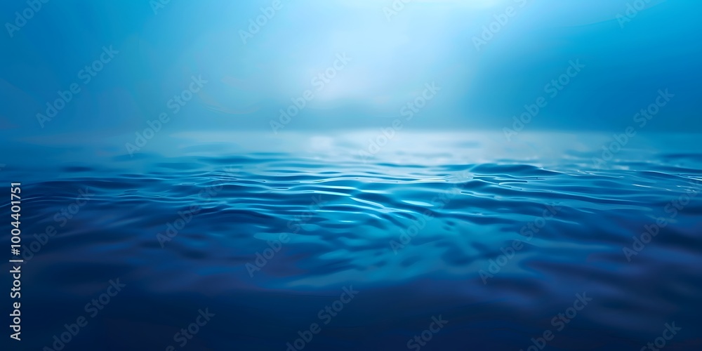 Obraz premium Minimalistic Blue Water Surface Background