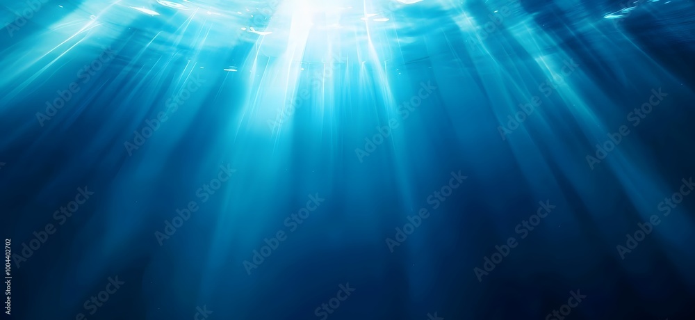 Underwater Sunlight Rays Abstract Background Underwater Sunlight Rays Abstract Background