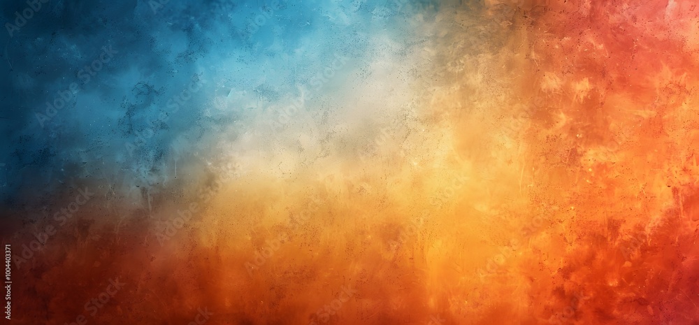 Abstract Grainy Gradient Background - Blue, Orange, Red Abstract Grainy Gradient Background - Blue, Orange, Red