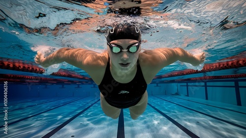 person in a swimming pool