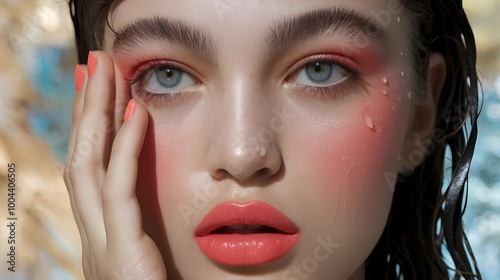 portrait of a woman with makeup