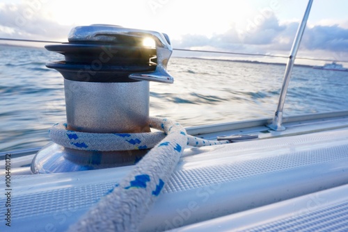 yacht in the sea