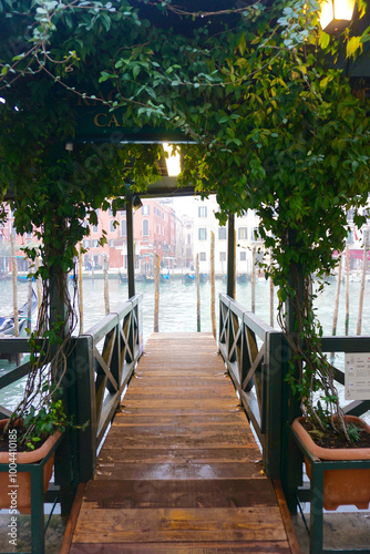 street in the city water canal