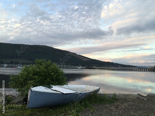 boat on the lake