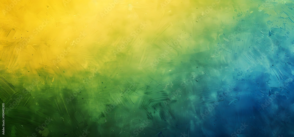 Fototapeta premium Grainy Yellow Green Blue Gradient Background