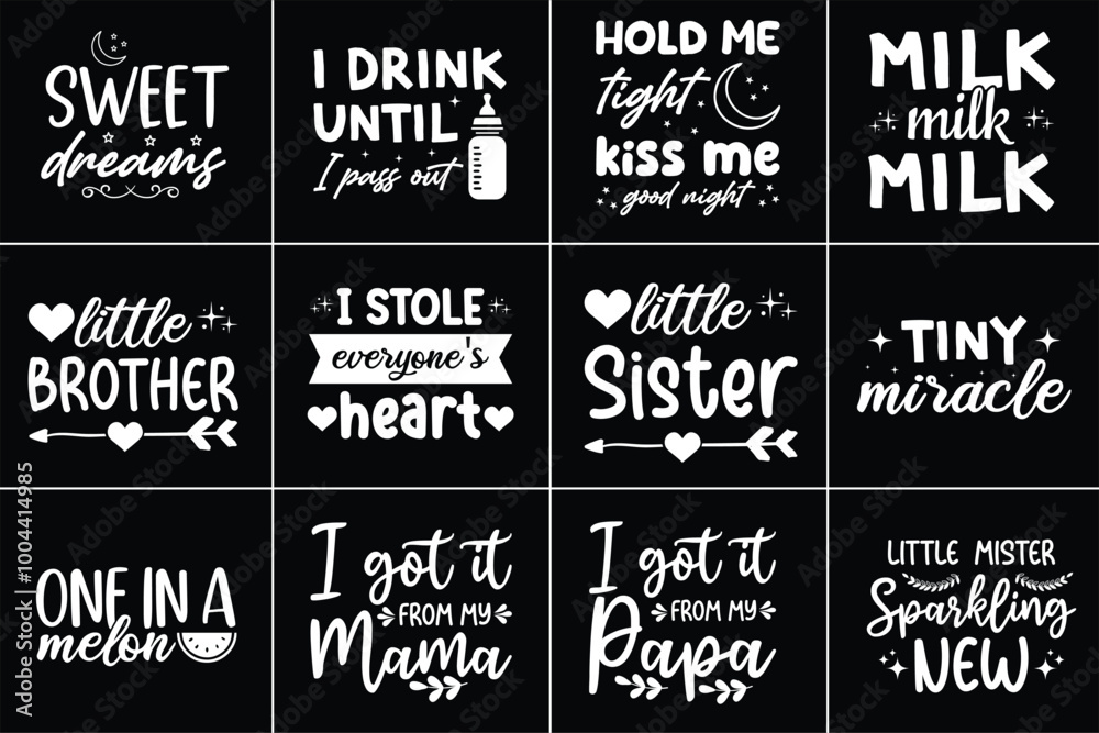 Fototapeta premium Baby SVG Bundle Design