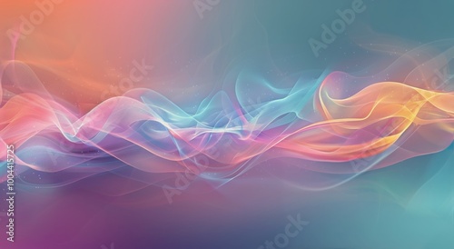 Abstract Colorful Wave Patterns in Vibrant Hues