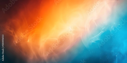 Abstract Orange Blue Gradient Background