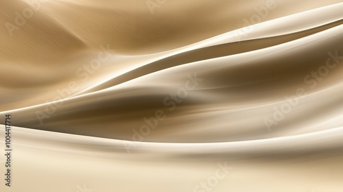 Abstract beige fabric folds with soft lighting.