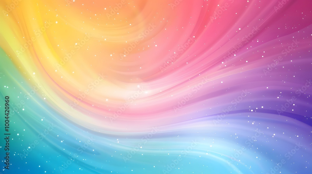 Abstract Rainbow Swirl Background Design Abstract Rainbow Swirl Background Design
