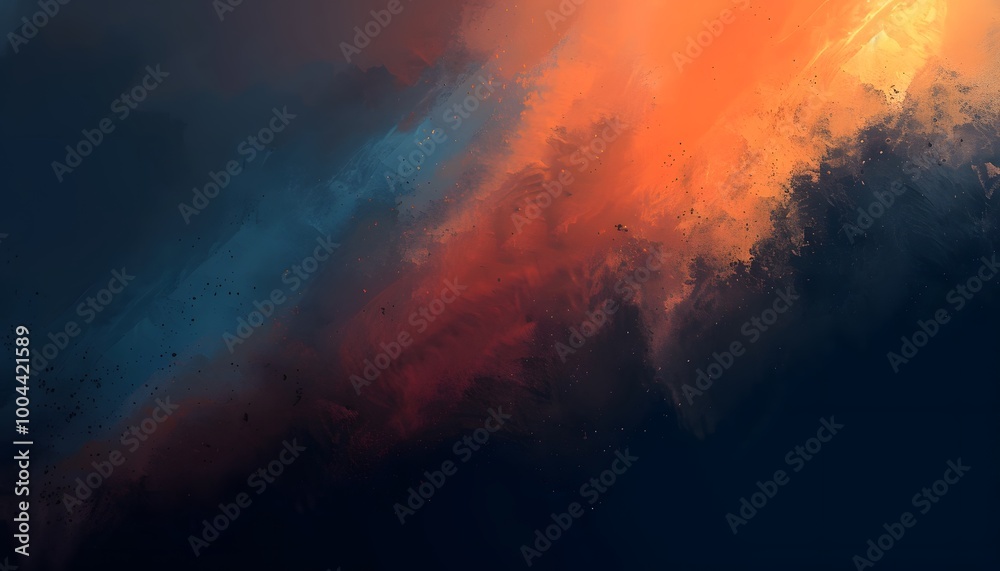 Abstract Gradient Background with Orange and Blue Abstract Gradient Background with Orange and Blue