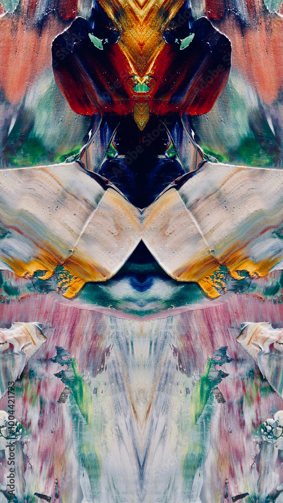 Fototapeta premium abstract background wallpaper. Modern motif visual art. Mixtures of oil paint. Trendy hand painting canvas. Wall decor and Wall art prints Idea. 3D Texture. Art object