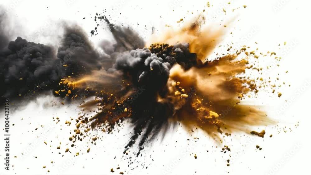 An explosion of colors and textures, showcasing dynamic movement and artistic expression.
