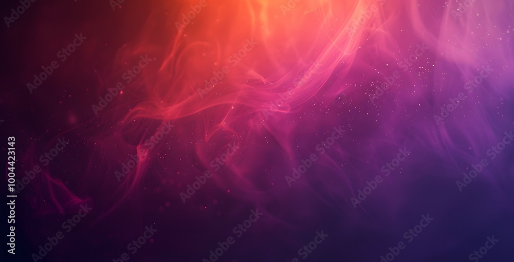 Fototapeta premium Abstract Smoke Background with Red Purple and Orange Gradient