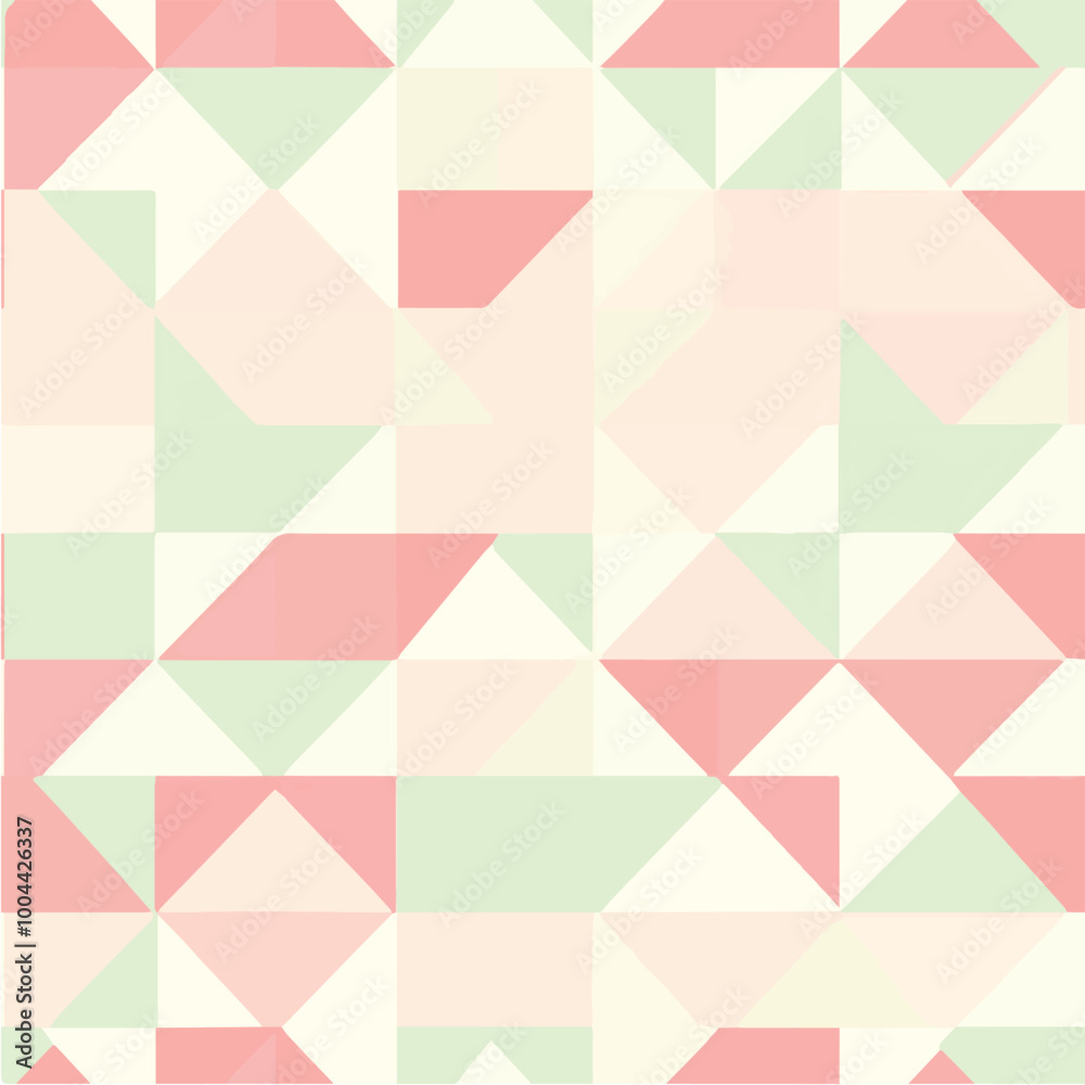 Geometric seamless pattern of triangles and squares Geometric seamless pattern of triangles and squares