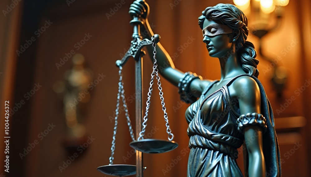 Statue of Lady Justice, Symbol of Law and Justice, Goddess Themis, Fairness and Legal Concepts Statue of Lady Justice, Symbol of Law and Justice, Goddess Themis, Fairness and Legal Concepts