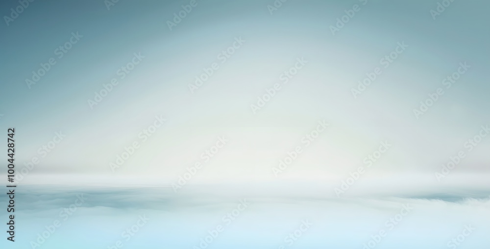 Obraz premium Minimalist Light Blue Gradient Background