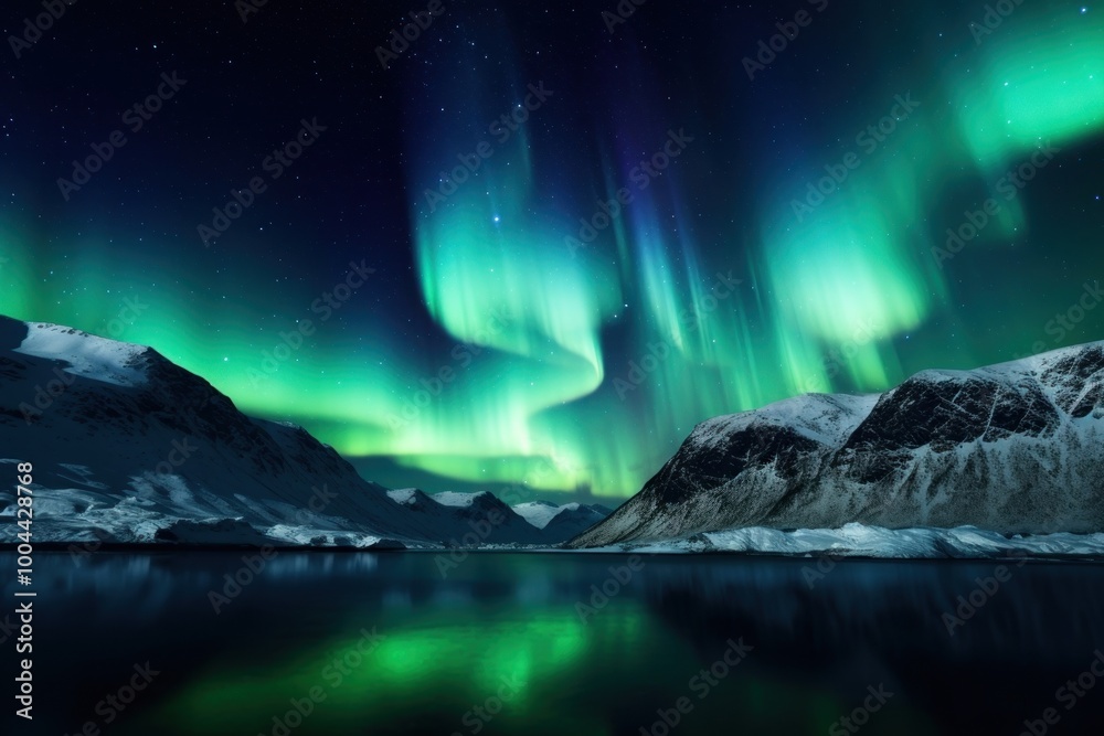 Naklejka premium Outdoors nature night sky.