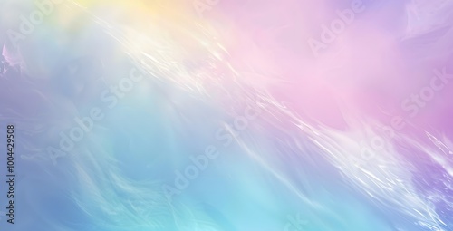 Pastel Rainbow Gradient Background with Copy Space