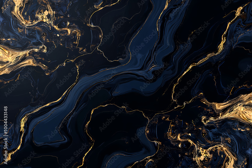 High resolution. Luxurious abstract fluid art painting, paint mix, glowing gold veins. Soft and dreamy design.