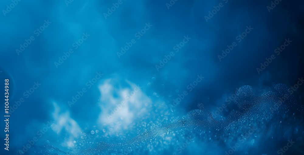 Fototapeta premium Abstract Blue Gradient Background with Blurred Edges