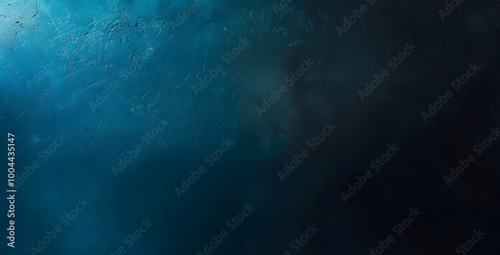 Obraz premium Abstract Blue and Black Gradient Background with Copyspace