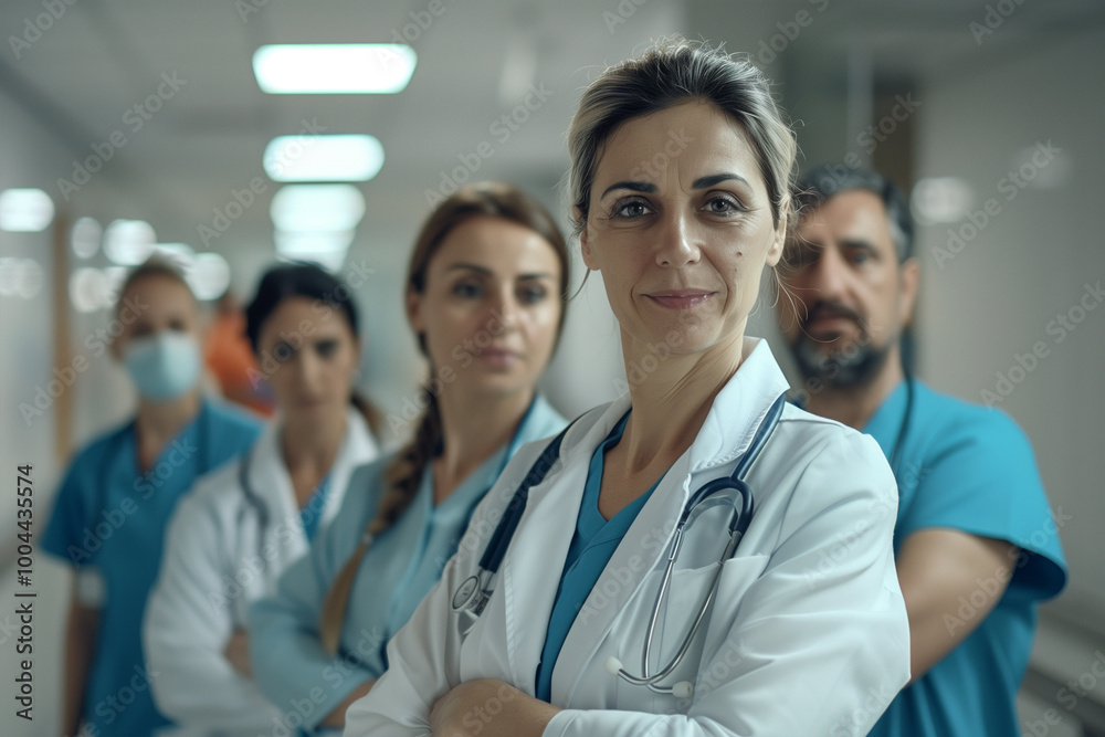 Photography of Malta team of professional workers in a modern hospital. Photography of Malta team of professional workers in a modern hospital.