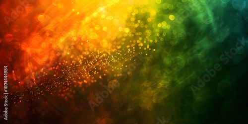 Abstract Rainbow Gradient with Bokeh and Film Grain
