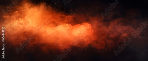 Abstract Glowing Orange And Red Smoke Texture