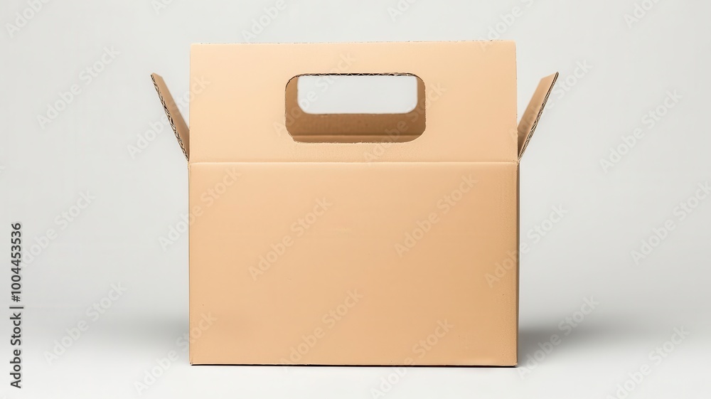 Corrugated packaging designed with fold-out carrying handles for easy transportation   fold-out handles, ergonomic carrying