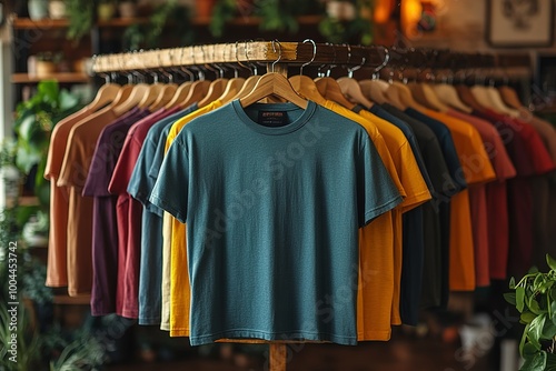 Wallpaper Mural A rack of shirts with a variety of colors and styles Torontodigital.ca