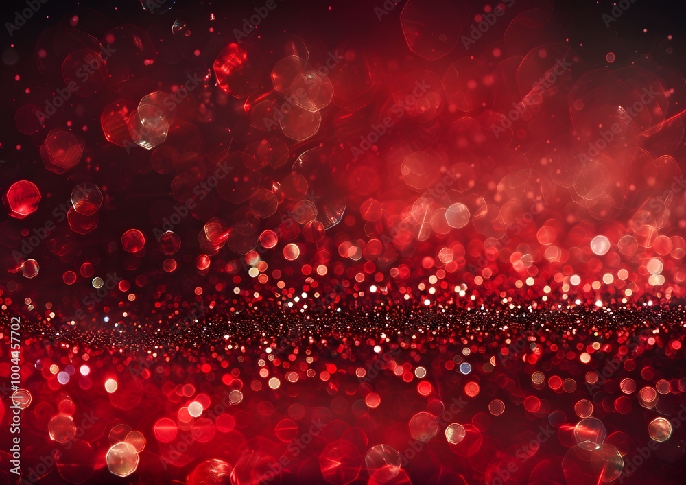 Sparkling Red Glitter Abstract Background Sparkling Red Glitter Abstract Background